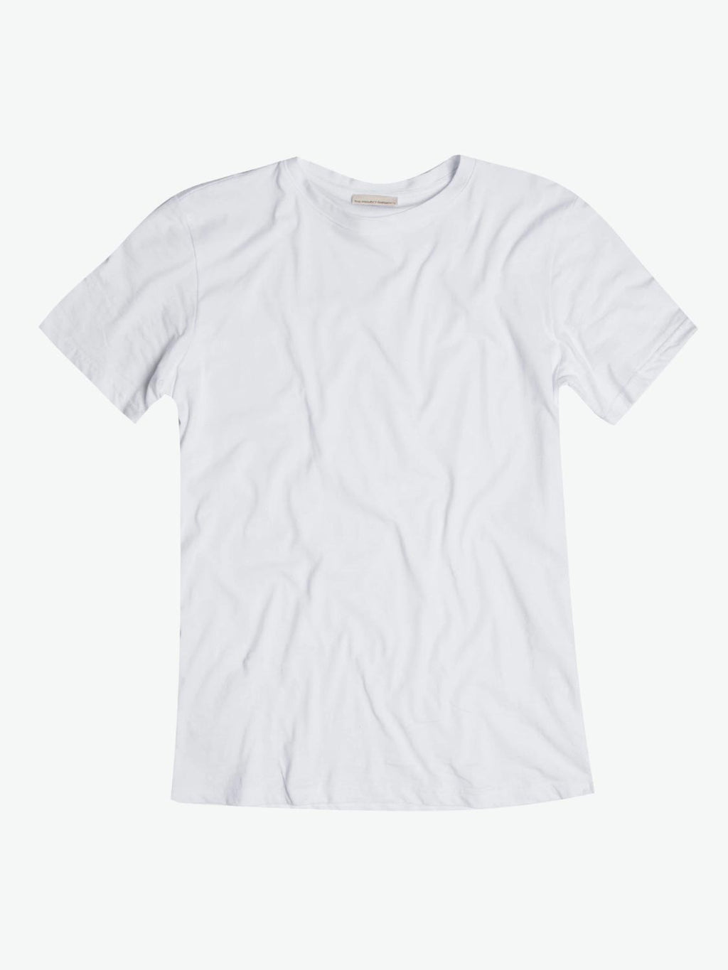 The Project Garments Crew Neck Tailor-Fit Supima Cotton T-shirt White