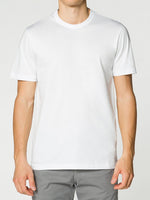 Crew Neck Tailor-Fit Supima Cotton T-shirt White | B