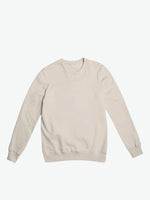 Crew Neck Sweatshirt Cream | A