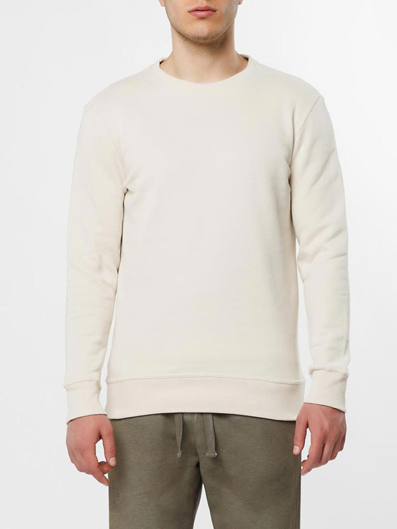 Crew Neck Sweatshirt Cream | B