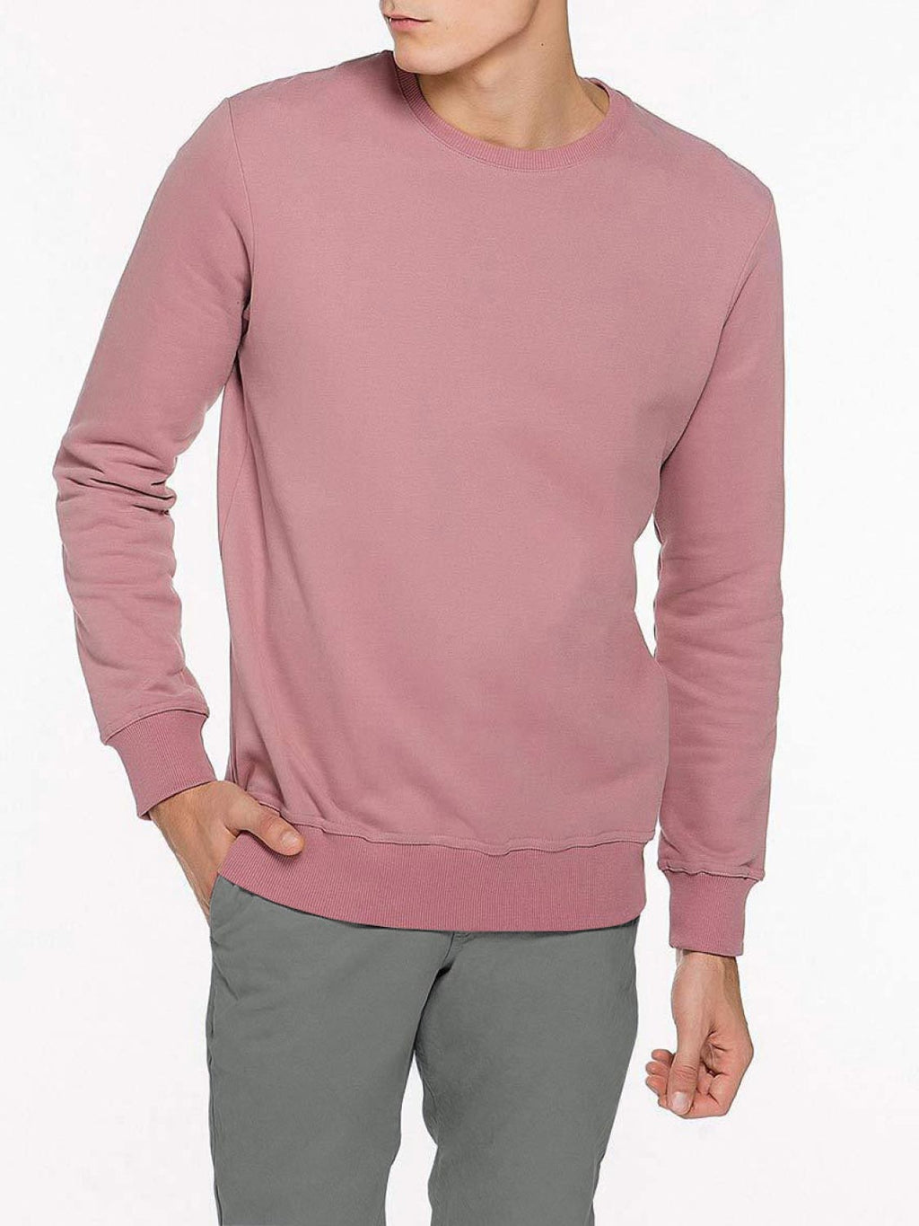 Crew Neck Sweatshirt Rosewood