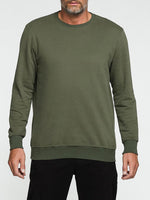 Crew Neck Sweatshirt Khaki | B