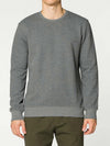 Crew Neck Sweatshirt Melange Grey | B
