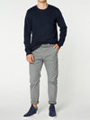 Crew Neck Sweatshirt Navy Blue | E