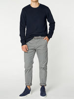 Crew Neck Sweatshirt Navy Blue | E