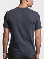 Crewneck Cotton Tailor Fit T-shirt Blue