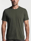 Crewneck Cotton Tailor Fit T-shirt Khaki