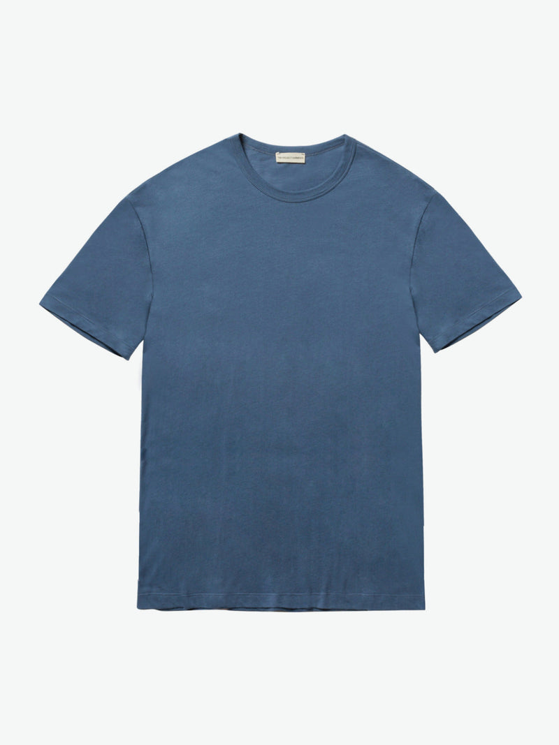 The Project Garments Crewneck Organic Cotton T-shirt Slate Blue