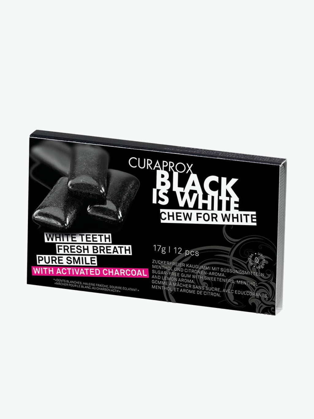 Curaprox Black Is White Chewing Gum | B