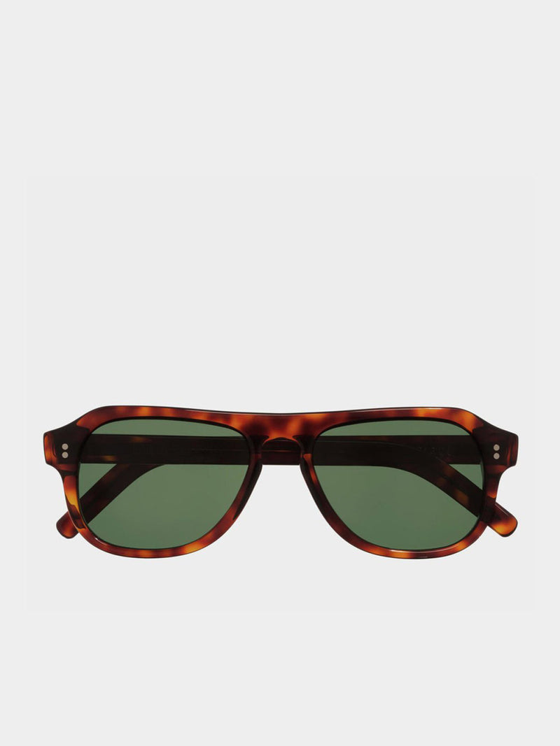Cutler and Gross Aviator Tortoiseshell Sunglasses | E