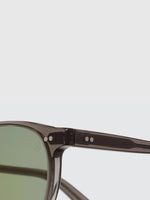 Cutler and Gross Kingsman Round Sunglasses Crystal Black | D