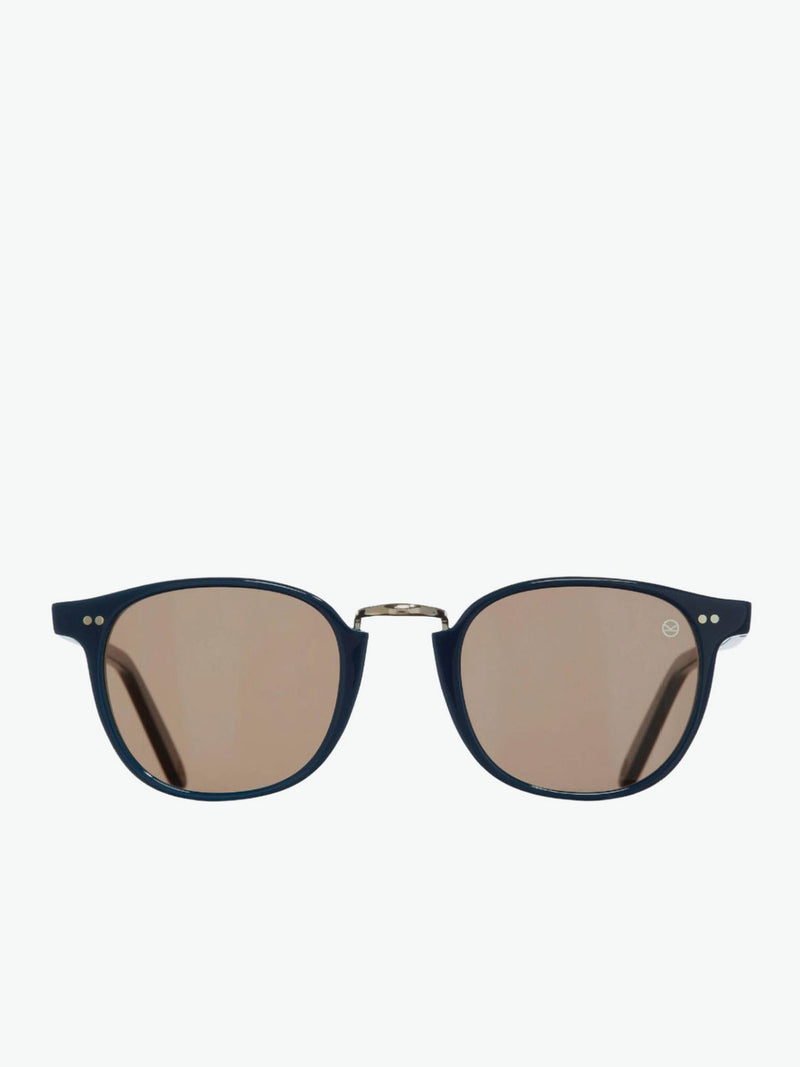 Cutler and Gross Kingsman Round Sunglasses Marine Blue | A