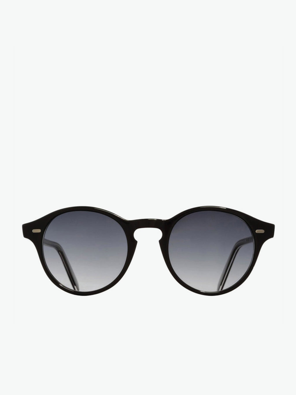 Cutler and Gross Round Black Acetate Sunglasses | A