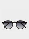 Cutler and Gross Round Black Acetate Sunglasses | F