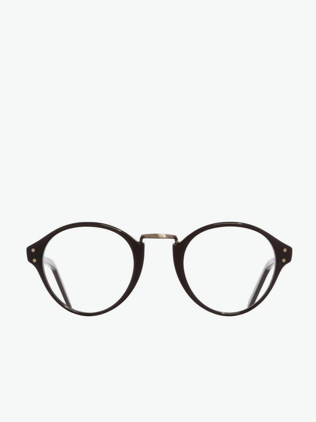Cutler and Gross Oval-Frame Black Acetate Optical Glasses | A