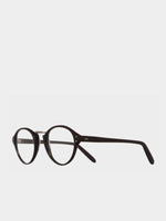 Cutler and Gross Oval-Frame Black Acetate Optical Glasses | B