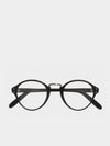 Cutler and Gross Oval-Frame Black Acetate Optical Glasses | C