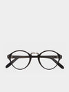 Cutler and Gross Oval-Frame Black Acetate Optical Glasses | C
