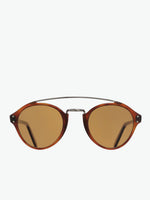 Cutler and Gross Oval-Frame Tortoiseshell Acetate Sunglasses | A
