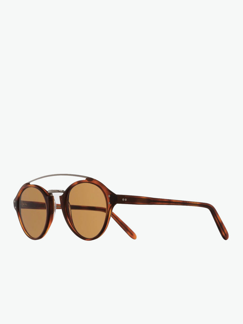 Cutler and Gross Oval-Frame Tortoiseshell Acetate Sunglasses | B