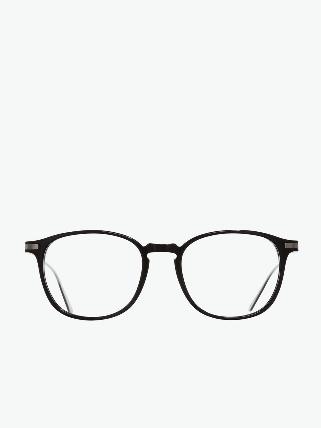 Cutler and Gross Round-Frame Black Acetate Optical Glasses | A