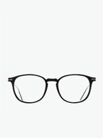 Cutler and Gross Round-Frame Black Acetate Optical Glasses | A