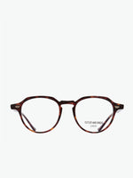 Cutler and Gross Hexagonal-Frame Tortoiseshell Acetate Optical Glasses | A