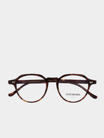 Cutler and Gross Hexagonal-Frame Tortoiseshell Acetate Optical Glasses | C