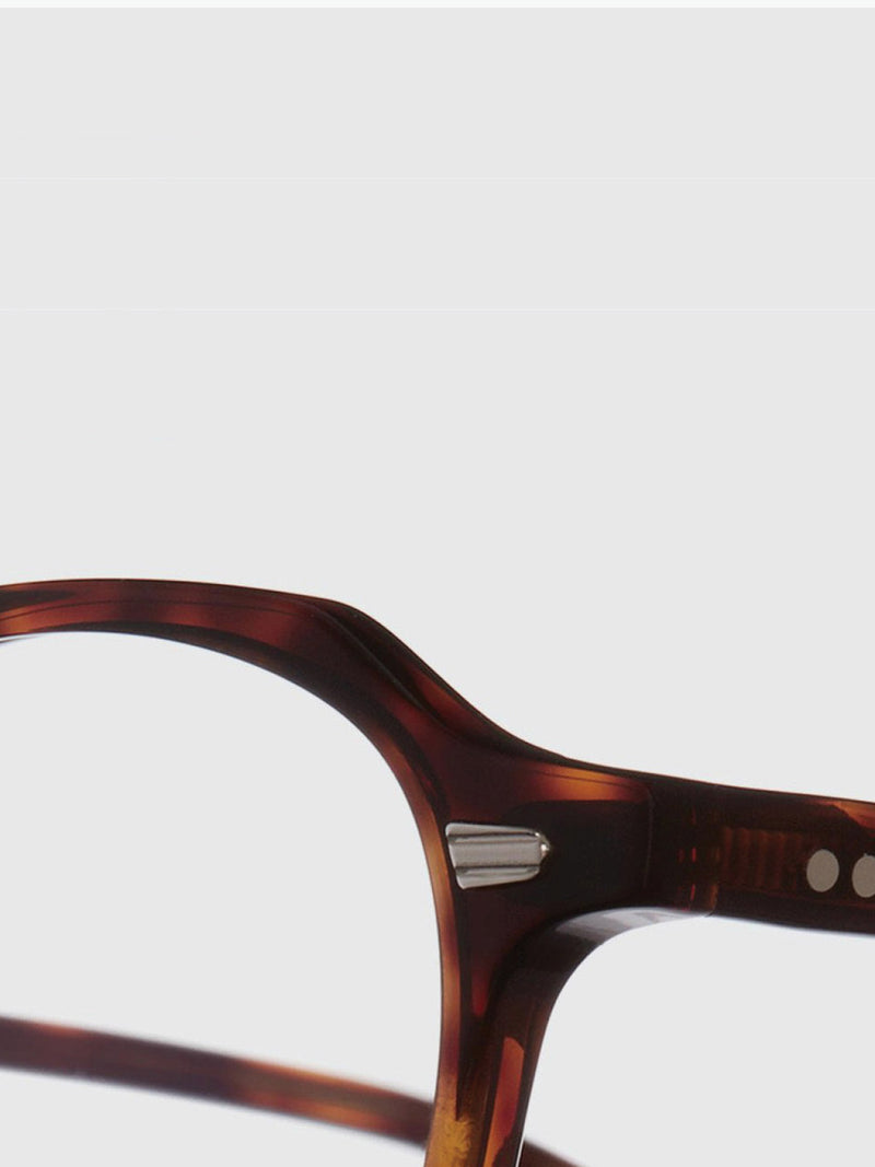 Cutler and Gross Hexagonal-Frame Tortoiseshell Acetate Optical Glasses | D