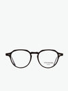 Cutler and Gross Hexagonal-Frame Black Acetate Optical Glasses | A