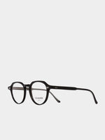 Cutler and Gross Hexagonal-Frame Black Acetate Optical Glasses | B
