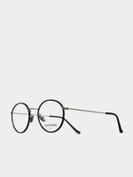 Cutler and Gross Retro Round-Frame Black Optical Glasses | B