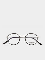 Cutler and Gross Retro Round-Frame Black Optical Glasses | C