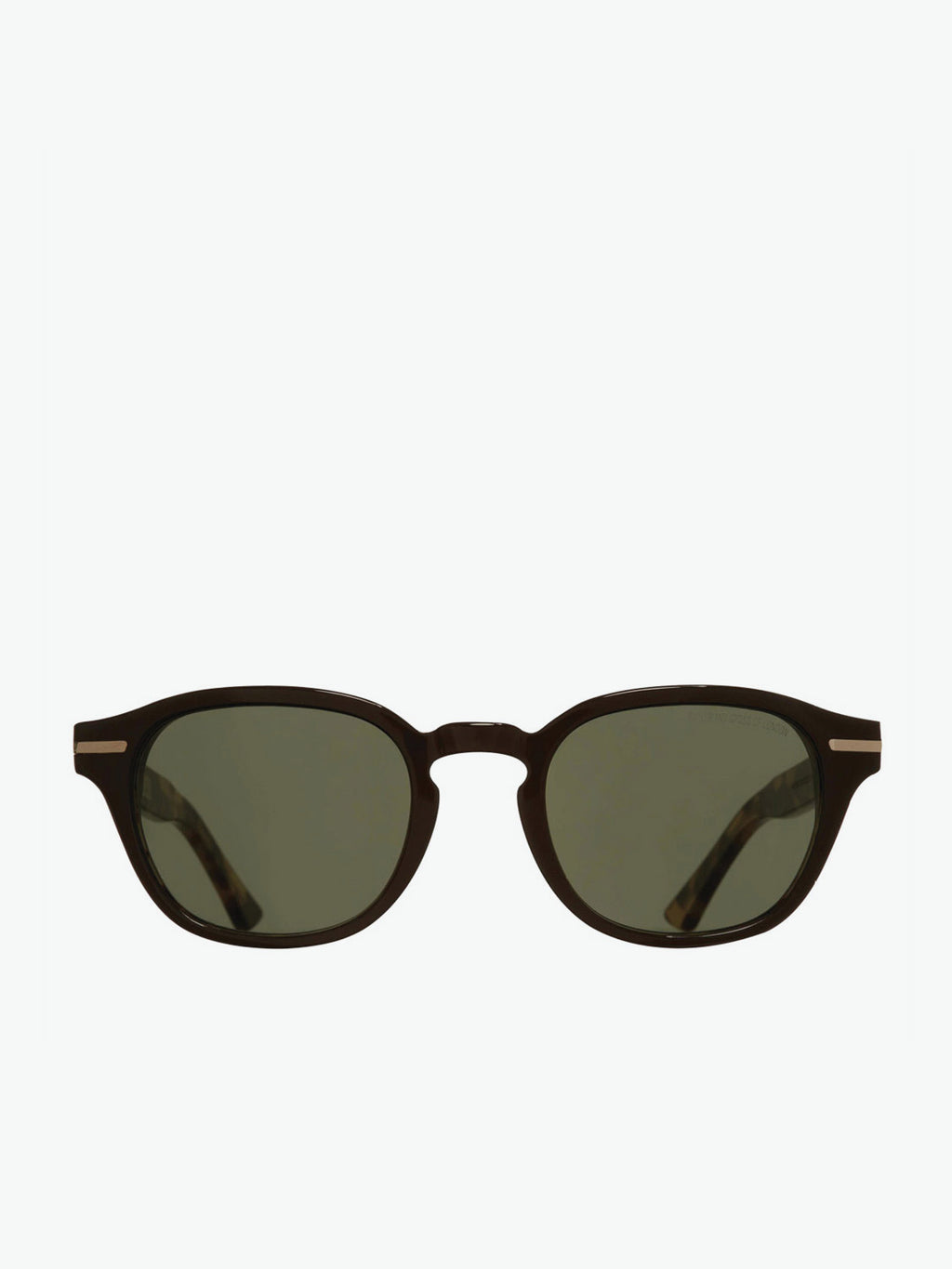 Cutler and Gross Round-Frame Black Taxi and Camo Acetate Sunglasses | A