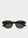 Cutler and Gross Round-Frame Black Taxi Acetate Sunglasses | C