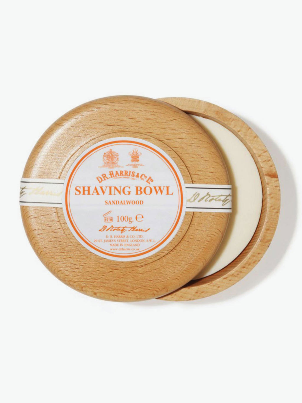 D.R. Harris Sandalwood Shaving Beech Bowl | B