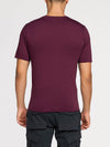 Deconstructed Crew Neck T-Shirt Burgundy | C