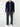 Shawl Collar Distressed Cardigan Virgin Wool Navy | E