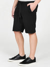 Distressed Lyocell Blend Jersey Shorts Black | C