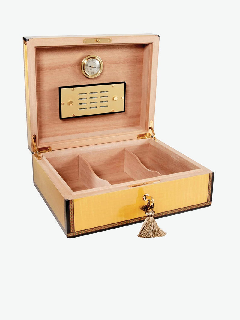 Elie Bleu Medals Cigar Humidor Yellow