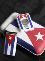 Elie Bleu J15 Cuban Flag Pocket Lighter Lacquer