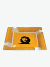 Elie Bleu Che Large Porcelain Ashtray Yellow