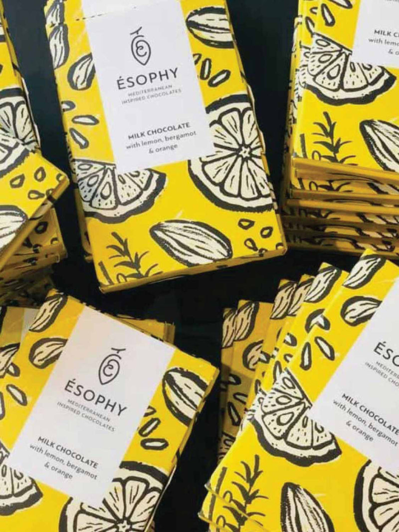 Esophy Lemon Bergamot and Orange Milk Chocolate | B