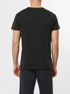 Fade Out Crew Neck T-Shirt Charcoal Grey | D