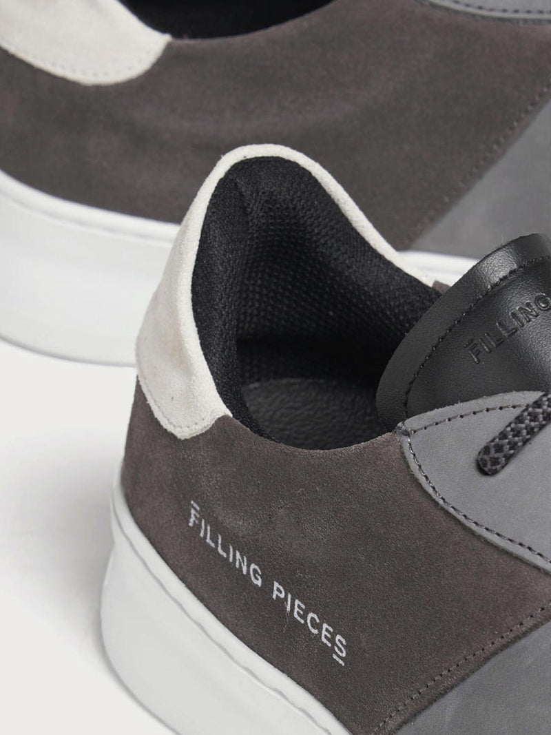 Filling Pieces Low Plain Court Black Grey | The Project Garments - F