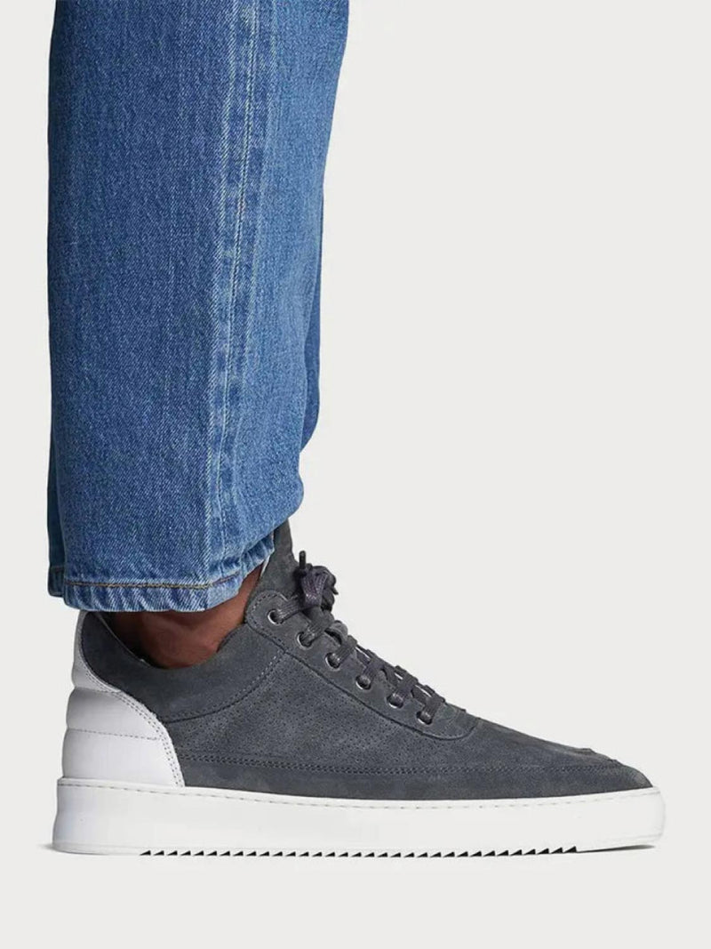 Low top ripple best sale suede perforated cement grey