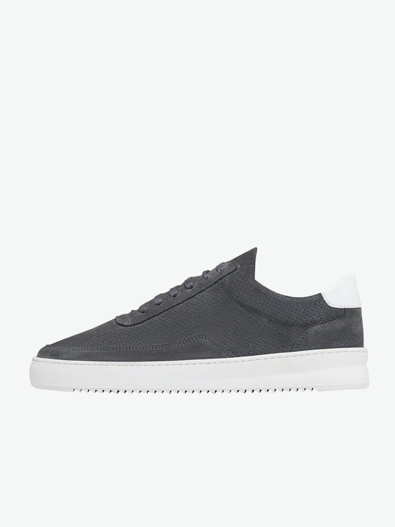 Filling Pieces Low Mondo Ripple Perforated Dark Grey | The Project Garments - A