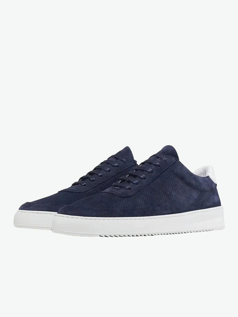 Filling Pieces Low Mondo Ripple Perforated Navy | The Project Garments - B