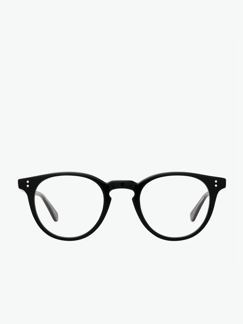 Garrett Leight Round Black Optical Glasses | A