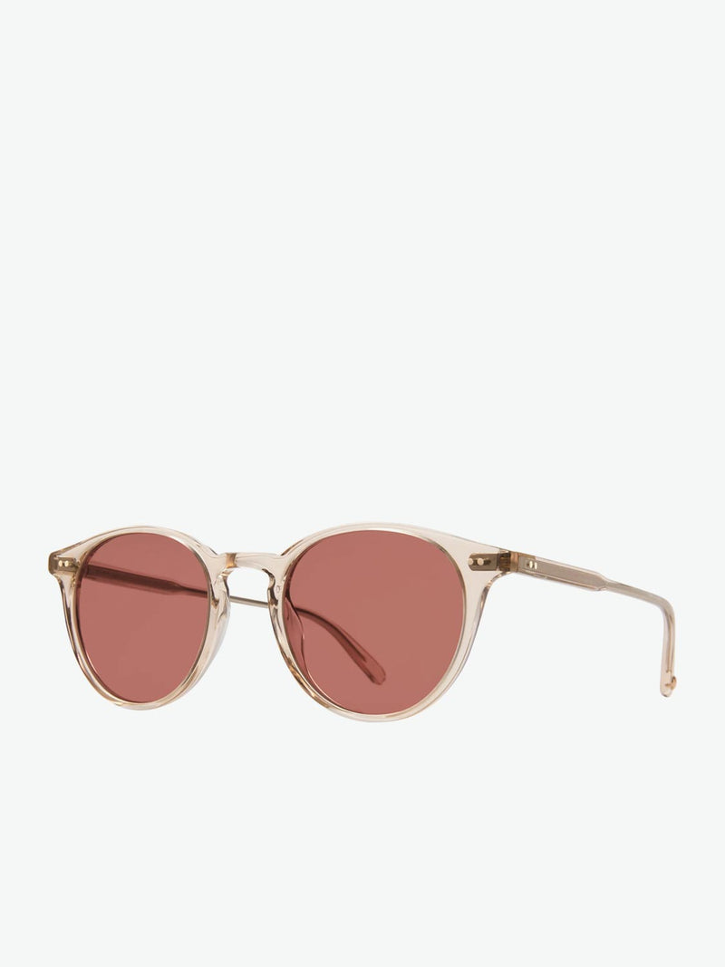 Garrett Leight Clun Sunglasses Shell Crystal Rosewood
